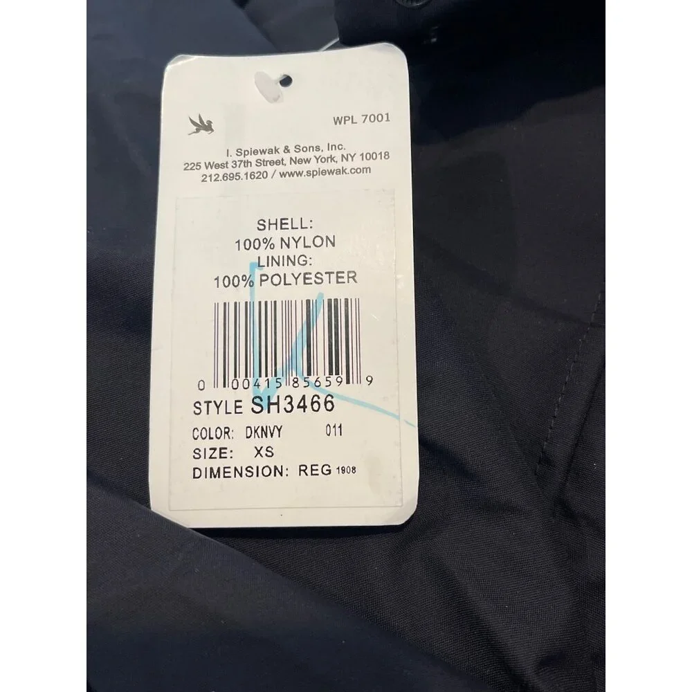 Spiewak WeatherTech Systems AirFlow Duty Jacket Mens XS SH3466 Dark Navy